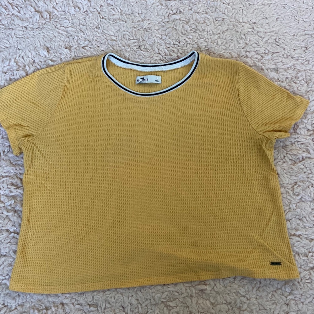 Holister yellow crop top